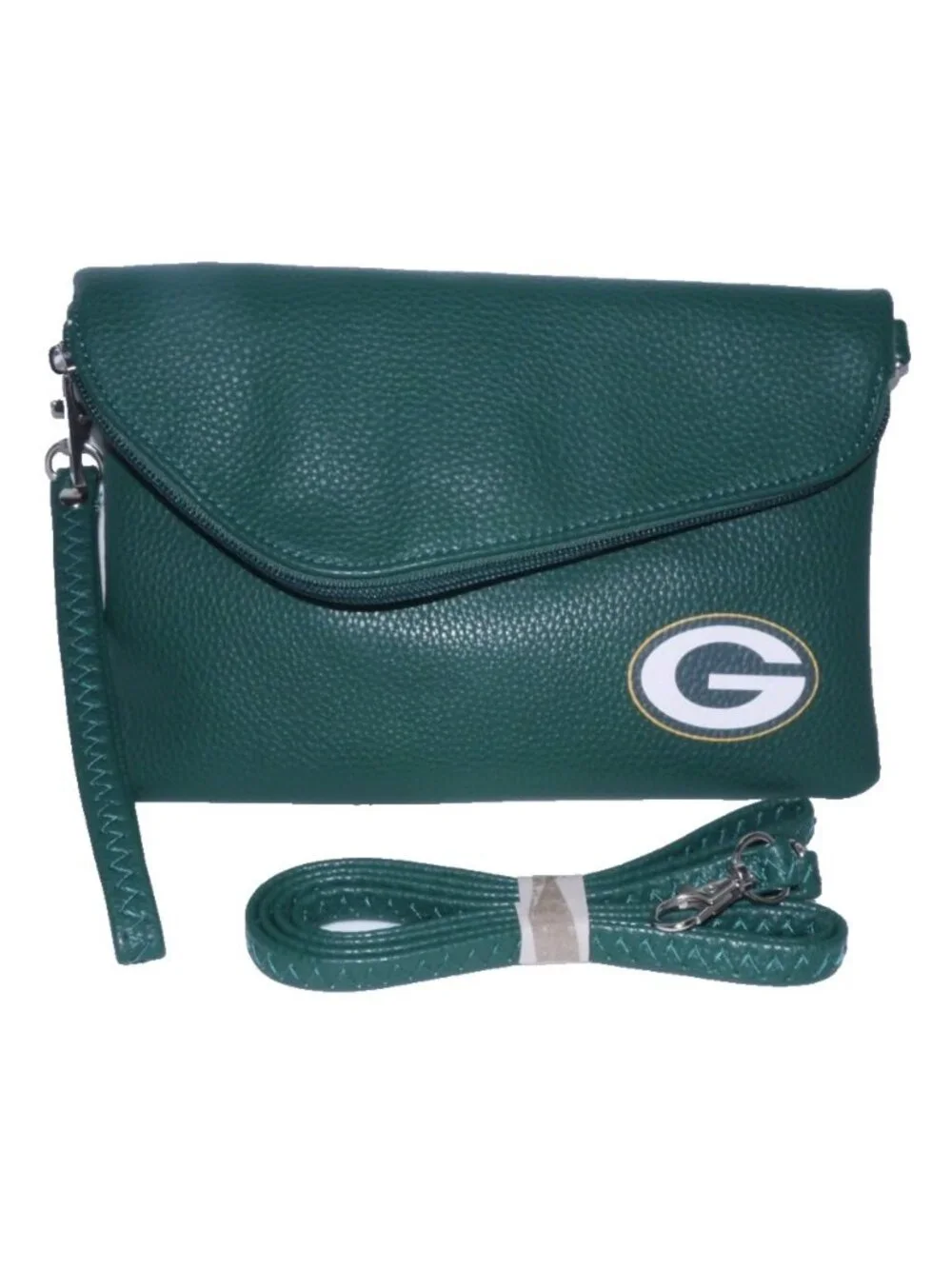 Green Bay Packers NFL green shoulder bag, wristlet purse man made materials New